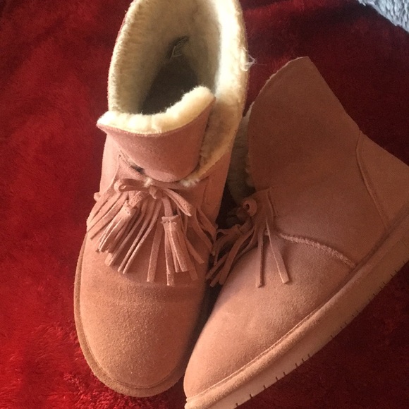 BearPaw | Shoes | Dusty Rose Gold Boots 